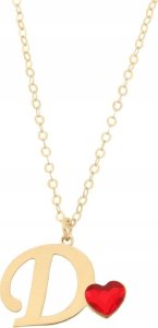 Radziszewska Jewellery Złoty Naszyjnik z Literką D Litera Łańcuszek Serce 925 DEDYKACJA GRATIS 4