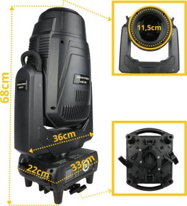 LIGHT4ME LIGHT4ME VENOM HYBRID 450 CMY głowica ruchoma LED hybryda spot beam oświetlenie sceniczne 7