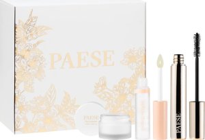 Paese Paese Perfect zestaw tusz do rzęs 10ml + krem-baza pod makijaż 30ml + błyszczyk do ust 7.5ml 1