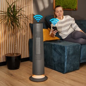 Termowentylator Yoer FARELKA Elektryczna TERMOWENTYLATOR Ceramiczny ECO* Grzejnik 2500W + WI-FI + Pilot - SkyTower FH06G 3