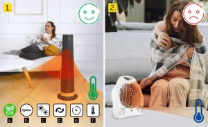 Termowentylator Yoer FARELKA Elektryczna TERMOWENTYLATOR Ceramiczny ECO* Grzejnik 2500W + WI-FI + Pilot - SkyTower FH06G 4