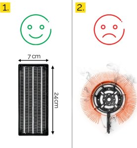 Termowentylator Yoer FARELKA Elektryczna TERMOWENTYLATOR Ceramiczny ECO* Grzejnik 2500W + WI-FI + Pilot - SkyTower FH06G 6