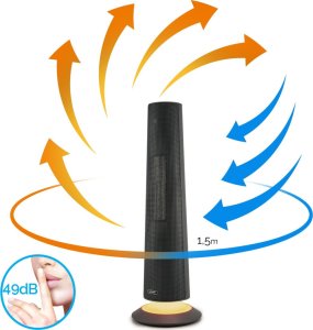 Termowentylator Yoer FARELKA Elektryczna TERMOWENTYLATOR Ceramiczny ECO* Grzejnik 2500W + WI-FI + Pilot - SkyTower FH06G 8