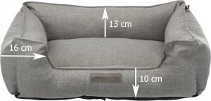 Trixie TRIXIE Talis, Nest pet bed, Indoor, Dog, Grey, Rectangular, Monochromatic 5