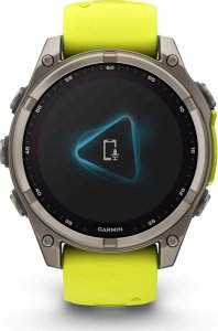 Zegarek sportowy Garmin Fenix 8 Solar Sapphire Żółty  (010-02906-21) 5