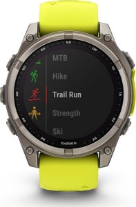 Zegarek sportowy Garmin Fenix 8 Solar Sapphire Żółty  (010-02906-21) 6