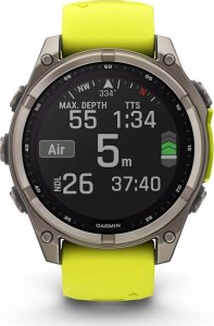 Zegarek sportowy Garmin Fenix 8 Solar Sapphire Żółty  (010-02906-21) 7