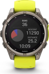 Zegarek sportowy Garmin Fenix 8 Solar Sapphire Żółty  (010-02906-21) 8