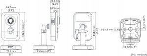 Kamera IP Hikvision DS-2CD2443G2-I(2.8mm) 4 MP AcuSense Built-in Mic Fixed Cube Network Camera 10