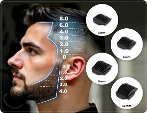 Maszynka do włosów Berdsen Maszynka do strzyżenia włosów BD-267 czarna 15