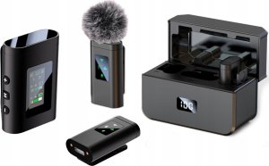 Mikrofon OWL-TECH 2x PROFESJONALNY MIKROFON BEZPRZEWODOWY KRAWATOWY USB-C / LIGHTNING + ETUI 1