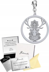 Radziszewska Jewellery CHARMS SREBRNY JELEŃ ŚWIĘTEGO HUBERTA KARABIŃCZYK PREZENT ŻYCZENIA 1