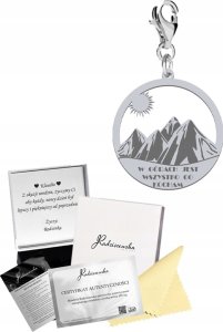 Radziszewska Jewellery Srebrny Charms GÓRY Karabińczyk SREBRO 925 Prezent Kobieta DEDYKACJA GRATIS 1