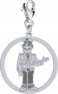 Radziszewska Jewellery Srebrny CHARMS POLICJANT DEDYKACJA 1