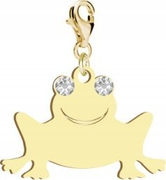 Radziszewska Jewellery Charms Złoty ŻABA Karabińczyk SREBRO 95 Prezent Kobieta DEDYKACJA GRATIS 2