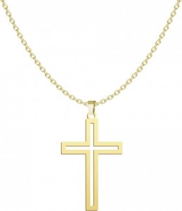 Radziszewska Jewellery Pozłacany Naszyjnik z Krzyżykiem DEDYKACJA GRATIS 1