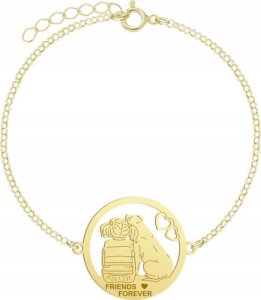 Radziszewska Jewellery Pozłacana bransoletka FRIENDS FOREVER - DOG 1