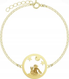 Radziszewska Jewellery Bransoletka Pozłacana Mały Książę i Lis Łańcuszek Biżuteria GRAWER GRATIS 3