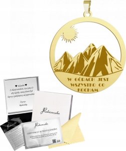 Radziszewska Jewellery Złota Zawieszka z Górami Góry Biżuteria Srebro 925 Prezent GRAWER GRATIS 1