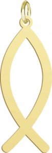 Radziszewska Jewellery Zawieszka Złota Ryba Ichtys 925 Prezent Biżuteria Kobieta DEDYKACJA GRATIS 1