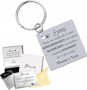Radziszewska Jewellery Brelok dla Syn Cytat Dzień Dziecka Prezent ŻYCZENIA GRATIS 1