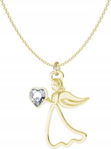 Radziszewska Jewellery Złoty Naszyjnik z Aniołkiem na Komunię Święta SREBRO 925 ŻYCZENIA GRATIS 2