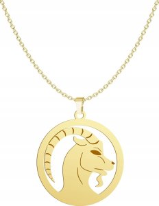 Radziszewska Jewellery Złoty Naszyjnik ze Znakiem Zodiaku Koziorożec 925 GRAWER DEDYKACJA GRATIS 1