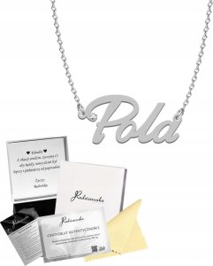 Radziszewska Jewellery Srebrny Łańcuszek z imieniem POLA Prezent SREBRO 925 Biżuteria Dedykacja 1