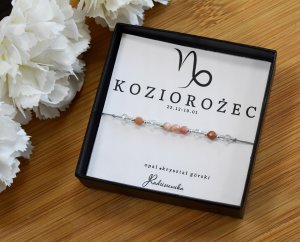 Radziszewska Jewellery Bransoletka Znak Zodiaku KOZIOROŻEC Kamienie Naturalne Opal Kryształ Górski 3