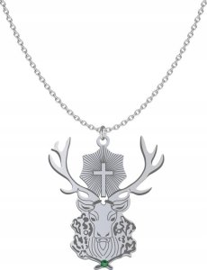 Radziszewska Jewellery Naszyjnik Jeleń Św. Huberta srebro925 1