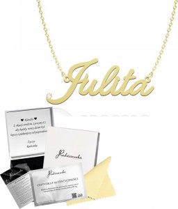 Radziszewska Jewellery Złoty Naszyjnik z imieniem Julita Srebro 925 Prezent ŻYCZENIA GRATIS 1
