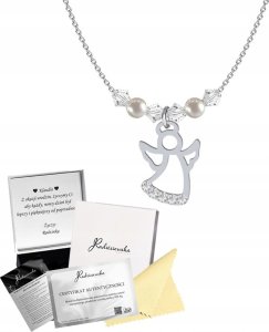 Radziszewska Jewellery Naszyjnik Srebrny na Komunię z Aniołkiem Łańcuszek Prezent DEDYKACJA GRATIS 1