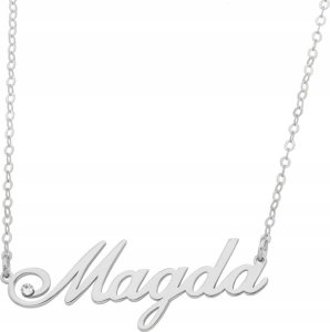 Radziszewska Jewellery Naszyjnik Srebrny z imieniem MAGDA Łańcuszek Prezent 925 ŻYCZENIA GRATIS 3