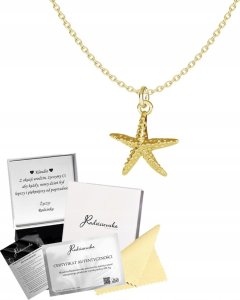 Radziszewska Jewellery Złoty Naszyjnik ROZGWIAZDA Łańcuszek Srebro 925 Prezent DEDYKACJA GRATIS 1