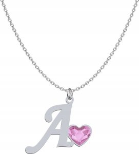 Radziszewska Jewellery Naszyjnik Srebrny LITERA A z sercem Dzień Kobiet Prezent DEDYKACJA GRATIS 1