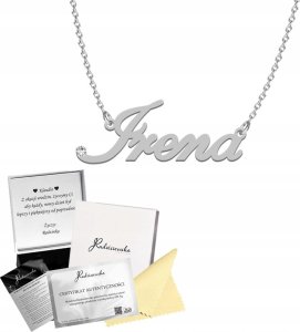 Radziszewska Jewellery Naszyjnik Srebrny z imieniem IRENA Łańcuszek SREBRO 925 Prezent Dedykacja 1