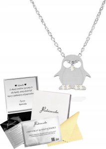 Radziszewska Jewellery NASZYJNIK SREBRNY Z PINGWINEM PINGWIN ŁAŃCUSZEK PREZENT ŻYCZENIA GRATIS 1