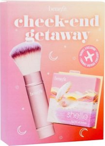 Milani BENEFIT_SET Cheek-End Getaway Shellie Warm-Seashell Pink Blush 6g + Multitasking Cheek Brush 1
