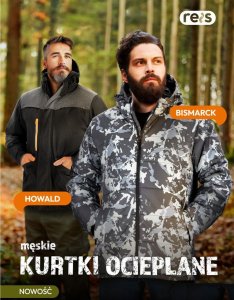 Kurtka męska Reis BISMARCK - Męska kurtka ochronna z kapturem ocieplana pikowana tkanina 100% poliester 300T pongee zapinana na zamek błyskawiczny 4 kieszenie rękawy zakończone ściągaczem M 2
