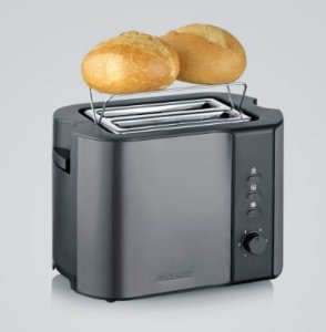 Toster Severin Severin AT 9573 toster 2 kaw. 800 W Antracyt, Czarny 2