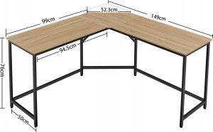 Leobert Biurko Komputerowe - sonoma - LWD073B11 3