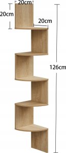 Leobert Regał Narożny Półka - sonoma - LBC072W11 2