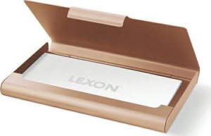 Lexon Lexon Card Box Business Card Holder 7mm Gold/Gold LD14D9 2