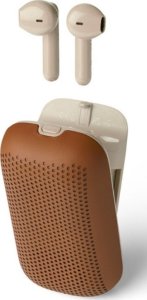 Słuchawki Lexon Lexon Speakerbuds Wireless Bluetooth Speaker Headphones Brown/Camel LA127C 7