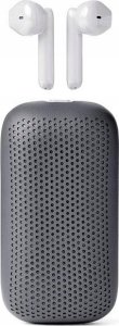 Słuchawki Lexon Lexon Speakerbuds Wireless Bluetooth Speaker Headphones Gray/Grey LA127G 1