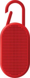 Głośnik Lexon Lexon Mino T Waterproof Speaker with Stand and Carabiner Red LA124R9 1