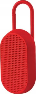Głośnik Lexon Lexon Mino T Waterproof Speaker with Stand and Carabiner Red LA124R9 5