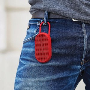 Głośnik Lexon Lexon Mino T Waterproof Speaker with Stand and Carabiner Red LA124R9 7