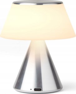 Lampa stołowa Lexon Luma M LED lamp silver/silver LH87MAP 4