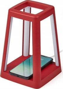 Lampa stołowa Lexon Lexon Lantern LED lamp with inductive charger dark red LH94DR 7